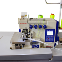 NT-8288-03DM-7/P/PS-B ELECTRONIC AUTO 4 THREADS FULL AUTOMATIC OVERLOCK SEWING MACHINE WITH 5MM TAPE BINDING