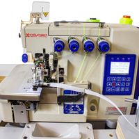 NT-8288-03DM-7/P/PS-B ELECTRONIC AUTO 4 THREADS FULL AUTOMATIC OVERLOCK SEWING MACHINE WITH 5MM TAPE BINDING